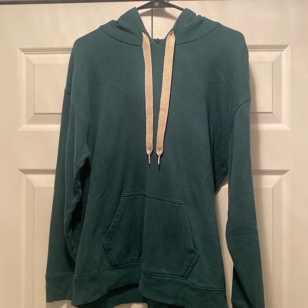 Hoodie with Cream Drawstrings